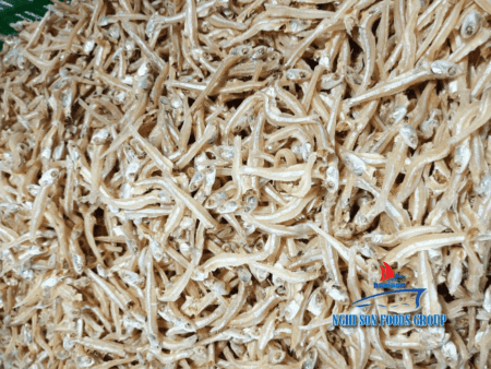 Dried Boiled White Anchovy Dyed Yellow